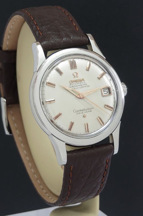 fig 3. Very Rare Omega Constellation Chronometer Calendar Automatic With Box c1959