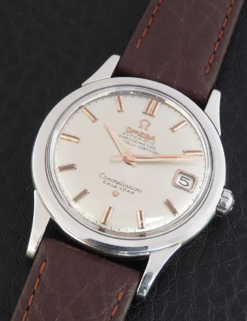 fig 5. Very Rare Omega Constellation Chronometer Calendar Automatic With Box c1959
