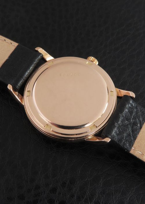 fig 6. Very Rare Solid 18ct Rose Gold Zenith Bumper Automatic c1955
