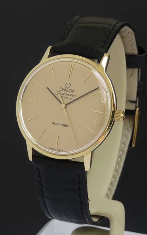 Solid 18ct Gold Omega Seamaster Automatic Slimline Deluxe C1966