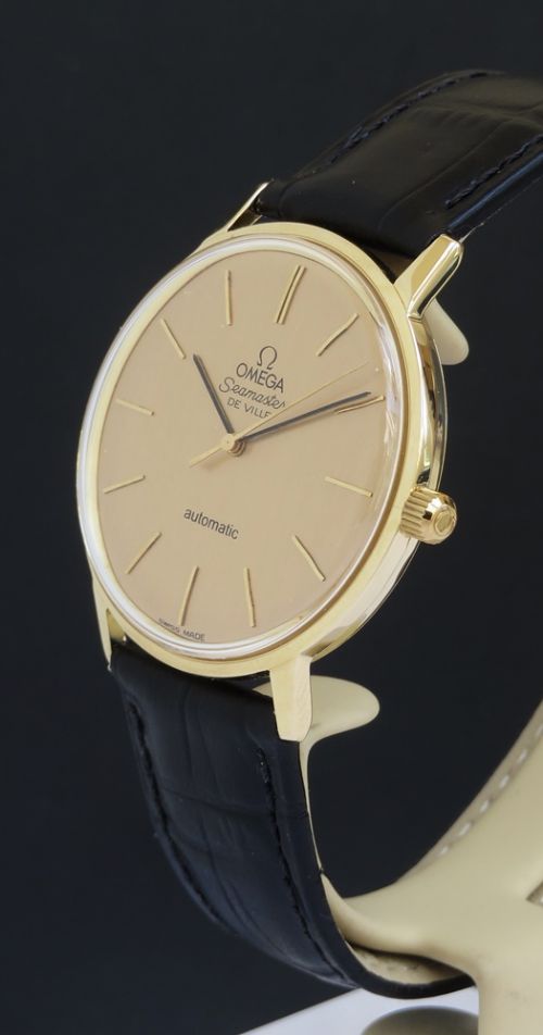 fig 1. Solid 18ct Gold Omega Seamaster Automatic Slimline Deluxe c1966