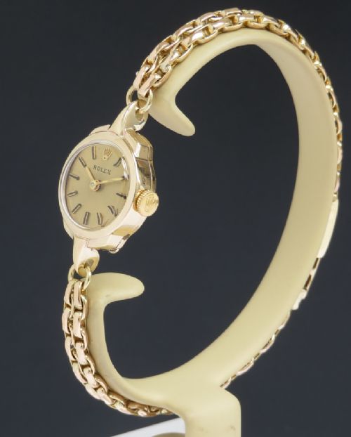 fig 1. Solid 9ct Gold Rolex Ladies Cocktail Watch c1963