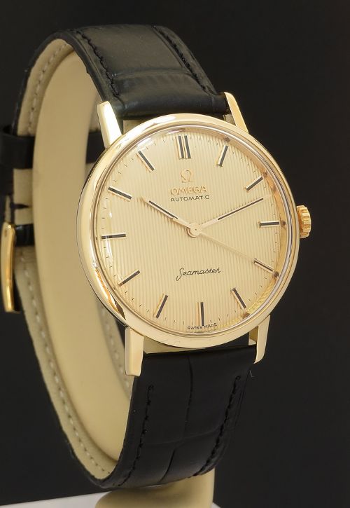 fig 2. Very Rare Solid 18ct Gold Omega Seamaster Deluxe c1961