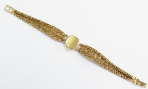 fig 6. Incredible Solid 18ct Gold and Diamond Omega Ladies Cocktail Watch c1961
