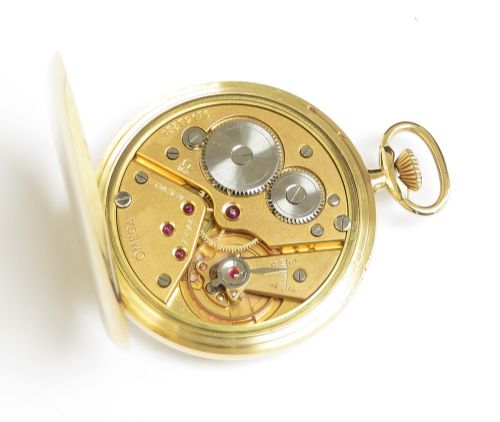 fig 2. Near Mint 18ct Gold Omega Pocket Watch c1951