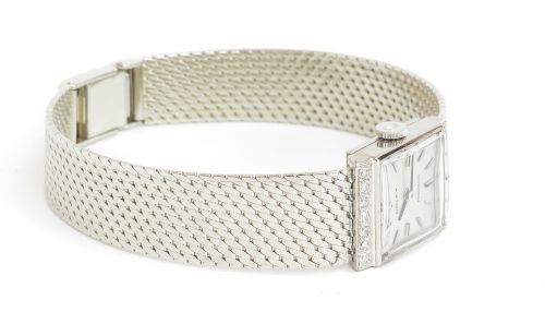 fig 7. Mint Condition Solid 18ct White Gold And Diamond Rolex Ladies Watch c1961