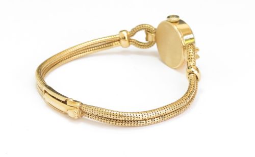 fig 7. Near Mint Solid 18ct Gold Rolex Precision Cocktail Watch c1961