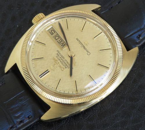 fig 8. Outstanding Original Solid 18ct Gold Omega Constellation 'C' Deluxe Chronometer Automatic Daydate c1968