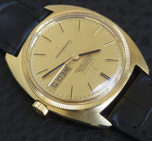 fig 9. Outstanding Original Solid 18ct Gold Omega Constellation 'C' Deluxe Chronometer Automatic Daydate c1968