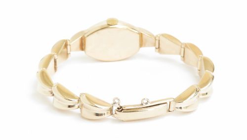 fig 4. Solid 9ct Gold Rolex Tudor Art Deco Ladies Cocktail Watch c1955