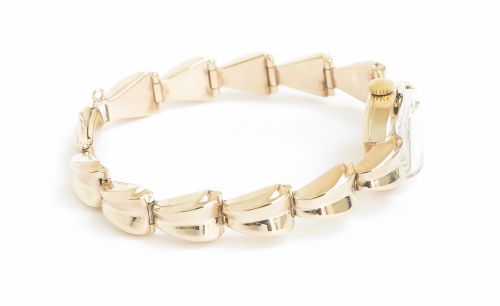 fig 5. Solid 9ct Gold Rolex Tudor Art Deco Ladies Cocktail Watch c1955