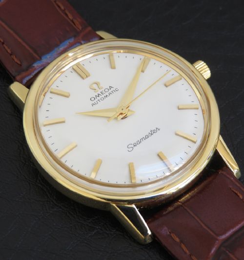 fig 3. Rare Solid 18ct Gold Omega Seamaster Automatic c1963