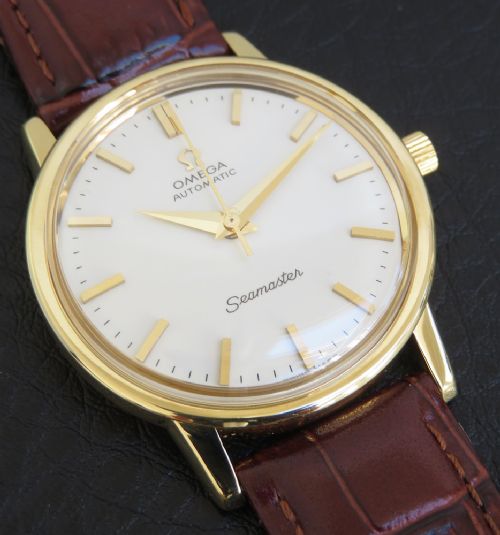 fig 4. Rare Solid 18ct Gold Omega Seamaster Automatic c1963