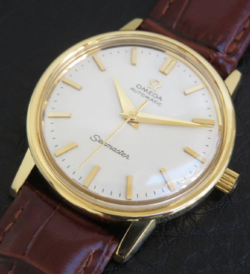 fig 5. Rare Solid 18ct Gold Omega Seamaster Automatic c1963