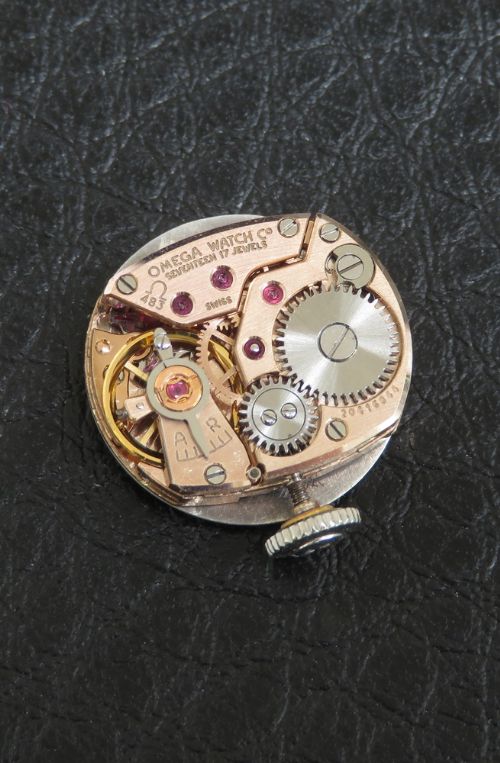 fig 6. Beautiful Solid 14ct White Gold and Diamond Omega Ladies Cocktail Watch c1963