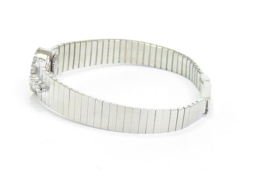 fig 7. Beautiful Solid 18ct White Gold and Diamonds Omega Ladies Watch c1966