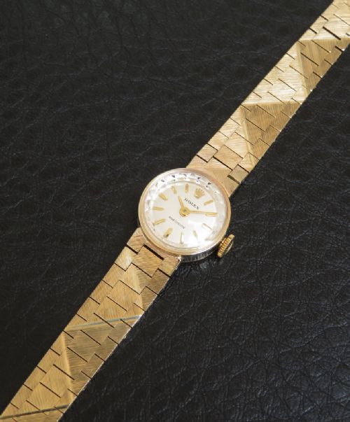 fig 1. Solid 9ct Gold Rolex Precision Ladies Cocktail Watch c1966