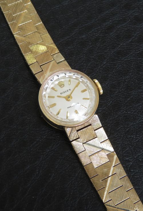 fig 3. Solid 9ct Gold Rolex Precision Ladies Cocktail Watch c1966