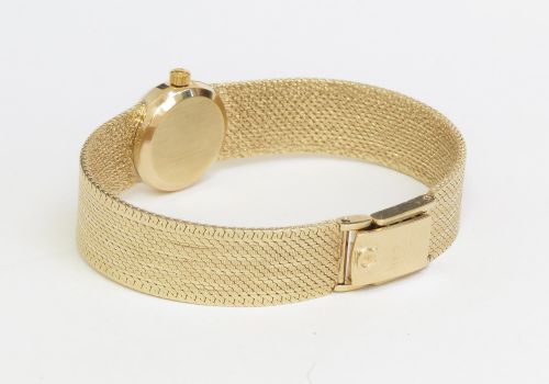 fig 4. Beautiful Mint Condition Solid 9ct Gold Omega La Flame Ladies Watch c1967