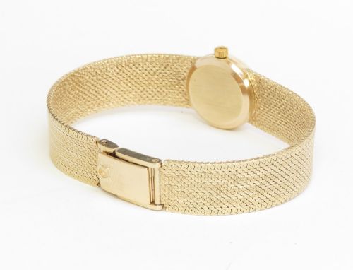 fig 5. Beautiful Mint Condition Solid 9ct Gold Omega La Flame Ladies Watch c1967