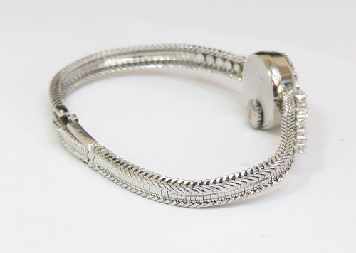 fig 3. Solid 18ct White Gold and Diamond Omega Ladies Cocktail Watch c1951