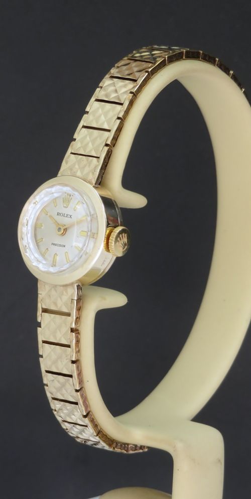 fig 1. Solid 9ct Gold Rolex Precision Ladies Cocktail Watch c1966