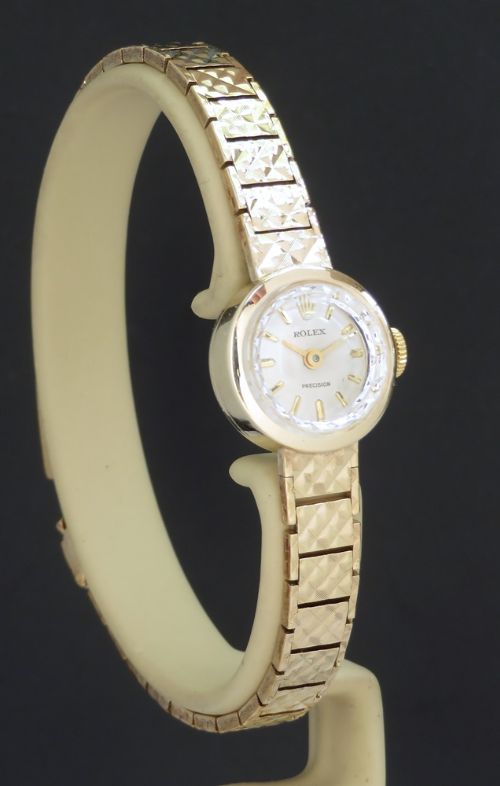 fig 3. Solid 9ct Gold Rolex Precision Ladies Cocktail Watch c1966