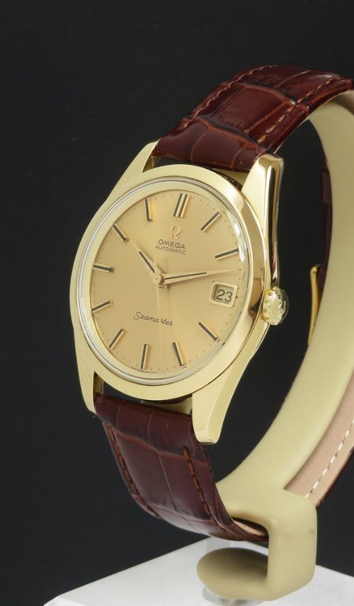 fig 1. Very Rare Solid 18ct Gold Omega Seamaster Deluxe Automatic c1963