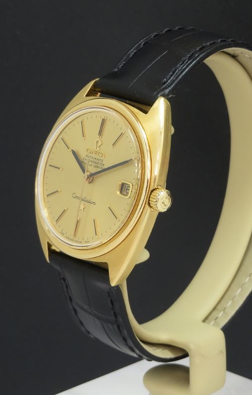 fig 1. Solid 18ct Gold Omega Constellation 'C' Deluxe c1968