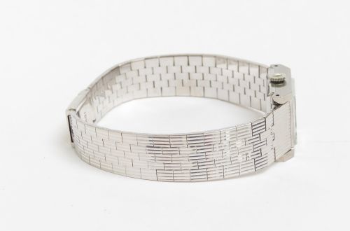 fig 6. Solid 18ct White Gold Rolex Precision Cocktail Watch c1963-64