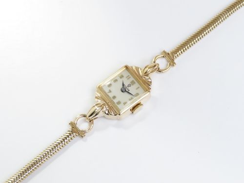fig 3. Solid 9ct Gold Rolex Tudor Ladies Cocktail Watch c1955