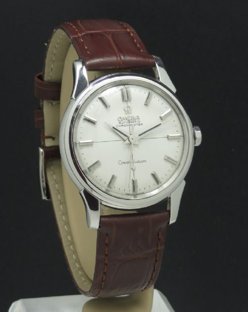 fig 1. Omega Constellation Chronometer Exhibition Back c1960
