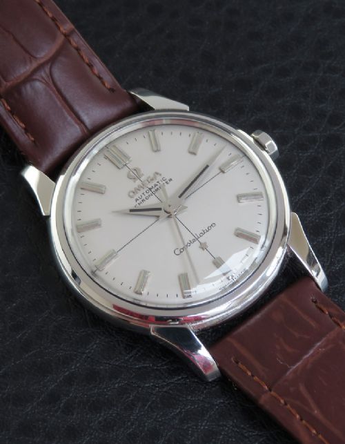 fig 3. Omega Constellation Chronometer Exhibition Back c1960