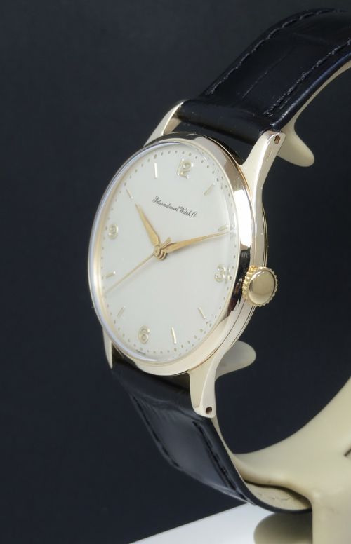 fig 1. Solid 9ct Gold International Watch Company IWC Calibre 89 c1956