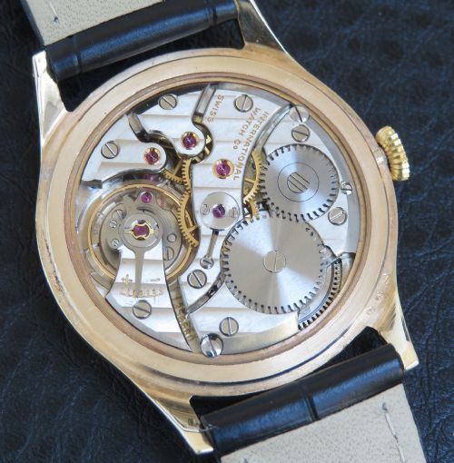 fig 3. Solid 9ct Gold International Watch Company IWC Calibre 89 c1956