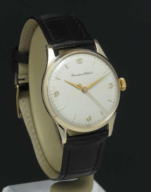 fig 4. Solid 9ct Gold International Watch Company IWC Calibre 89 c1956