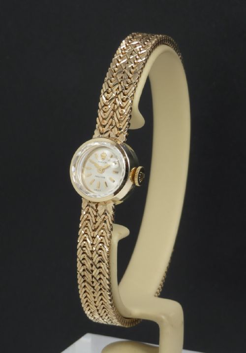 Solid 9ct Gold Rolex Precision Cocktail Watch C1963