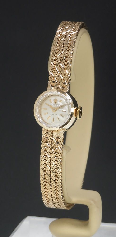 fig 1. Solid 9ct Gold Rolex Precision Cocktail Watch c1963