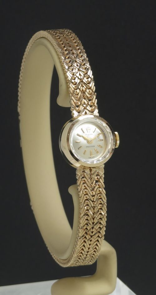 fig 5. Solid 9ct Gold Rolex Precision Cocktail Watch c1963
