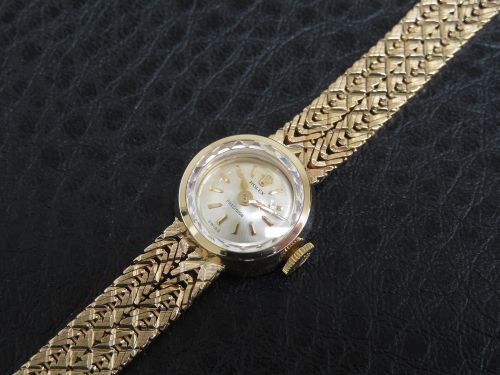 fig 6. Solid 9ct Gold Rolex Precision Cocktail Watch c1963