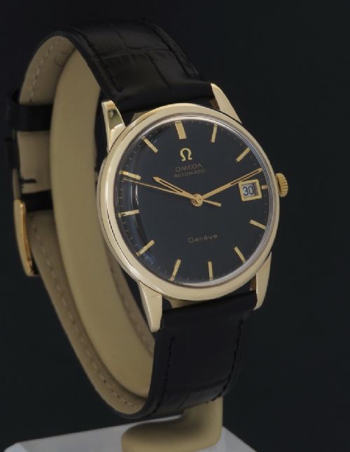 fig 2. Solid 9ct Gold Omega Geneve Automatic Calendar c1969