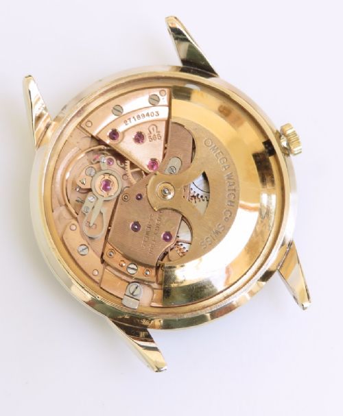 fig 5. Solid 9ct Gold Omega Geneve Automatic Calendar c1969