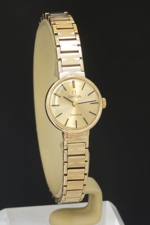 fig 2. Solid 9ct Gold Omega Geneve Ladies Cocktail Watch c1963