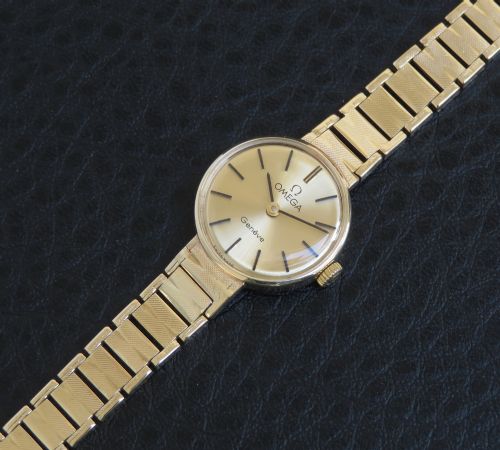 fig 3. Solid 9ct Gold Omega Geneve Ladies Cocktail Watch c1963