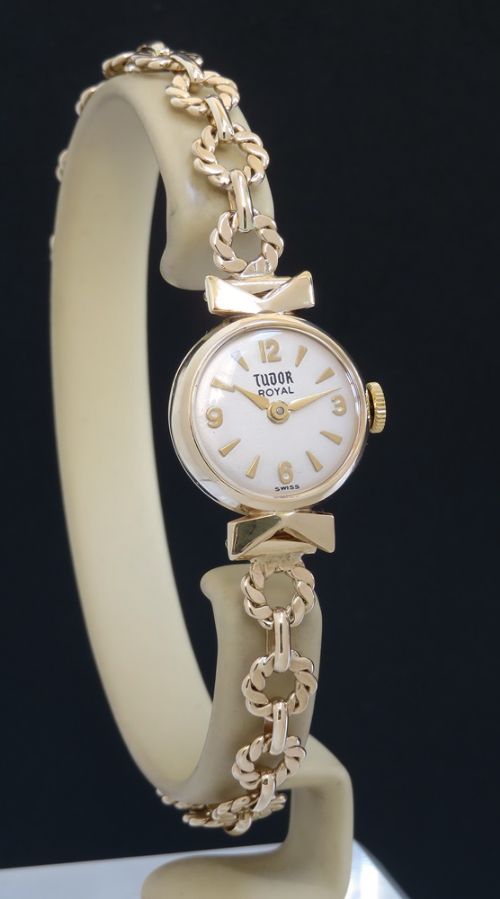 fig 2. Solid 9ct Gold Rolex Tudor Royal Ladies Cocktail Watch c1969