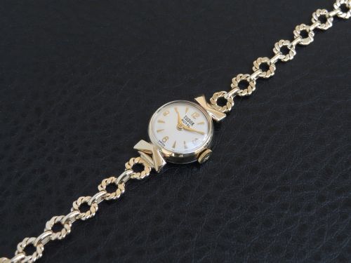 fig 6. Solid 9ct Gold Rolex Tudor Royal Ladies Cocktail Watch c1969