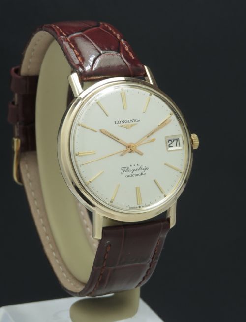 fig 2. Solid 9ct Gold Longines Flagship Automatic c1965