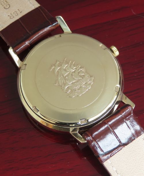 fig 5. Solid 9ct Gold Longines Flagship Automatic c1965