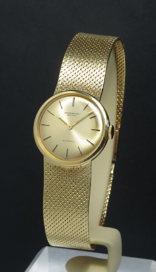 fig 1. Solid 18ct Gold International Watch Company IWC Automatic Ladies Watch c1966