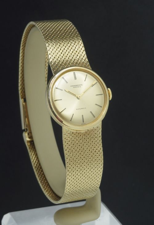 fig 5. Solid 18ct Gold International Watch Company IWC Automatic Ladies Watch c1966